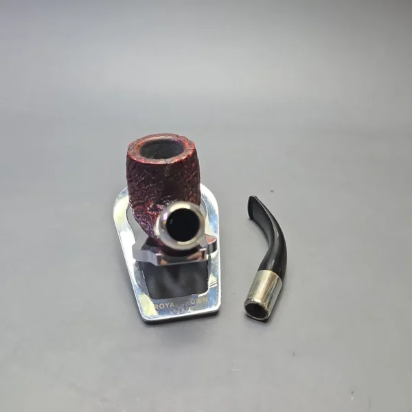 Peterson Nickel Mounted Spigot Sandblasted 69 Bent Billiard (Estate) - Image 14