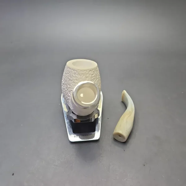 MBSD Meerschaum Silver Rusticated Reverse Calabash Brandy (New) - Image 13
