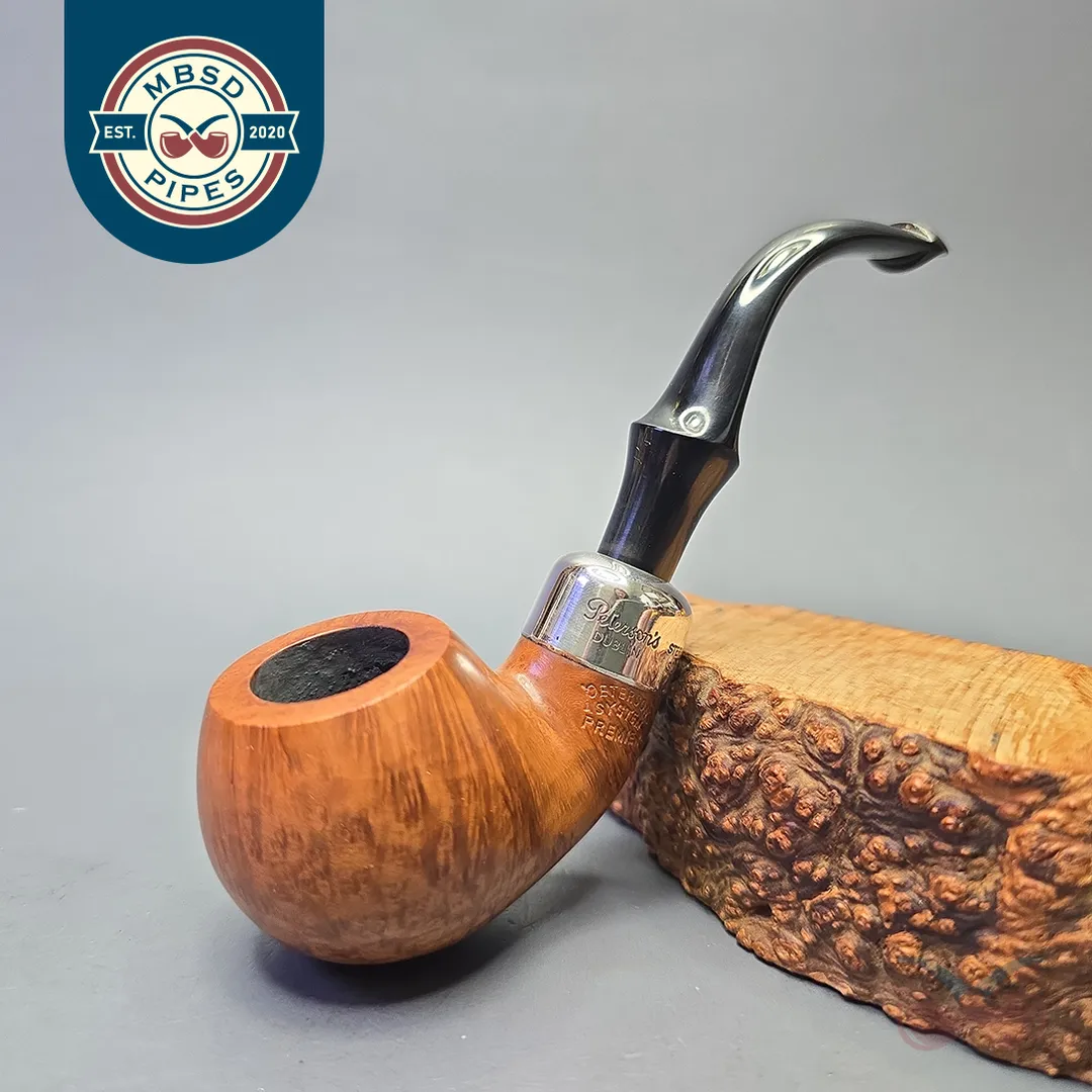 Peterson (1991) Premier System Smooth 303 Bent Apple with Silver (Estate)