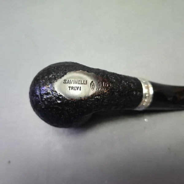 Savinelli Trevi 616 KS Rusticated Bent Billiard (6mm) (Unsmoked Estate) - Image 10