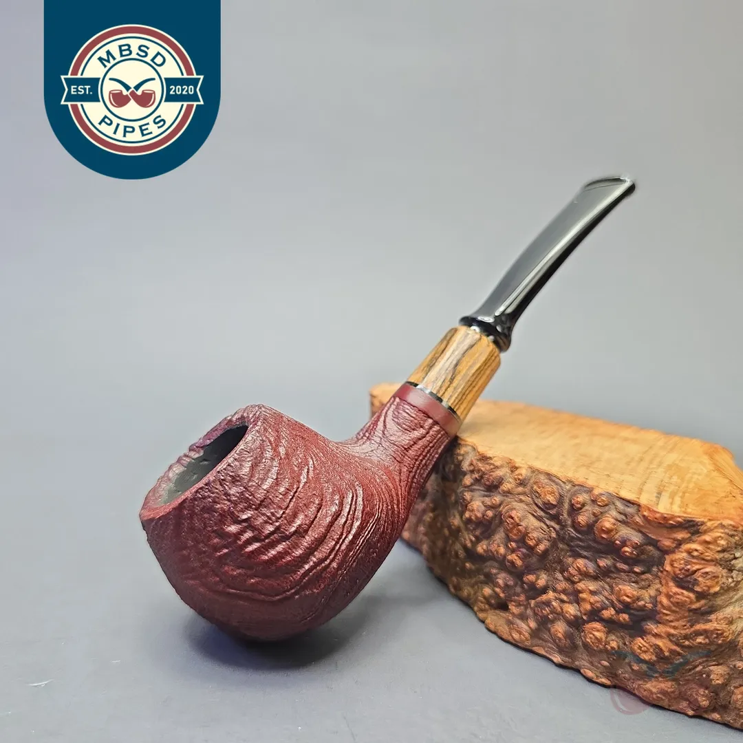 MBSD Briars by Piero Vitale Vintage Sandblasted Author with Olivewood (New)