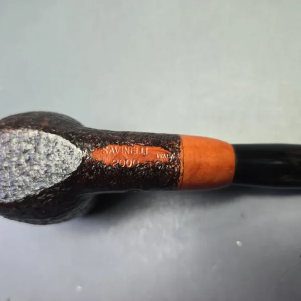 Savinelli 2000 Collection Sandblasted Brandy (6mm) (Estate) - Image 10