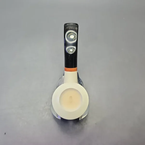 MBSD Meerschaum Deluxe Smooth Nosewarmer Stack with Briar-Mortise (New) - Image 9