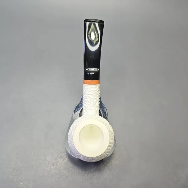 MBSD Meerschaum Deluxe Rusticated Rhodesian with Briar-Mortise (New) - Image 9