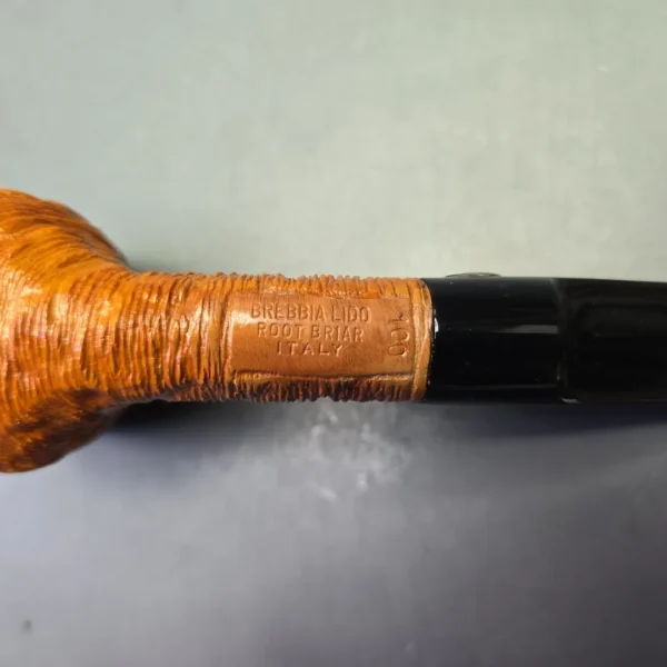 Brebbia Lido Root Briar 100 Rusticated Billiard (Unsmoked Estate) - Image 10