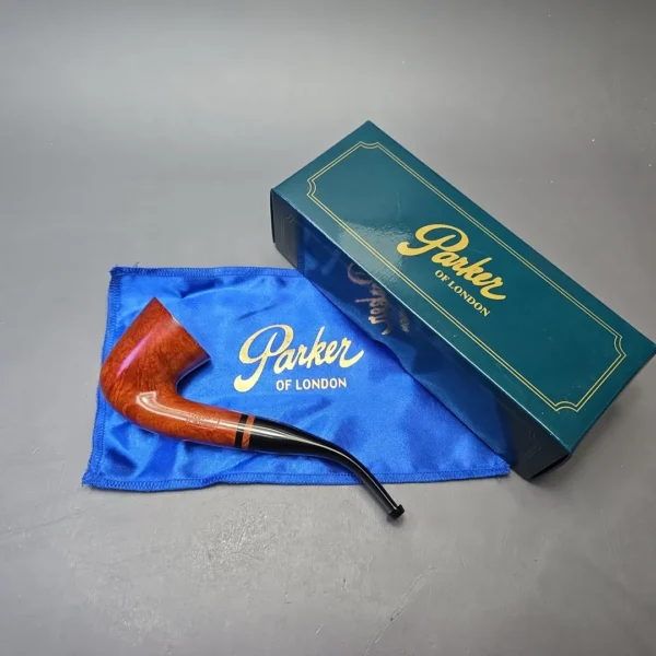 Parker (by Dunhill) Bruyere Smooth Bent Dublin with Briar Insert (Unsmoked Estate) - Image 15