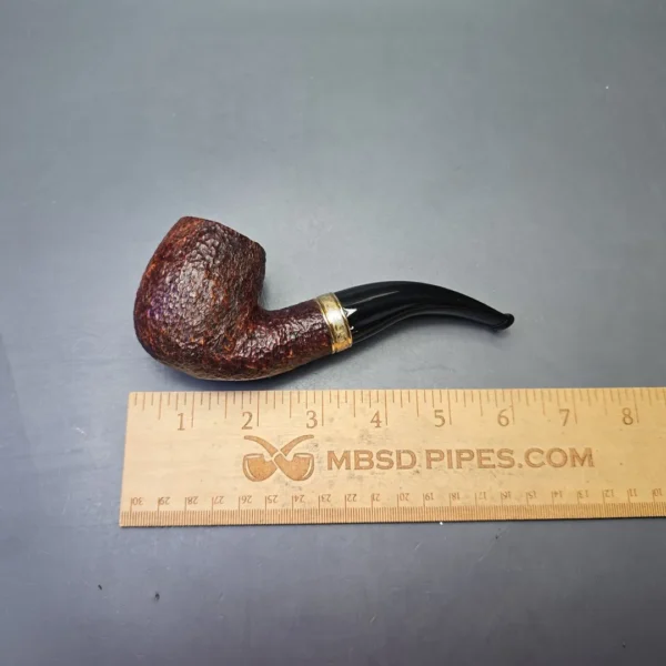 Savinelli Tevere 616 KS Rusticated Bent Billiard (6mm) (Unsmoked Estate) - Image 11