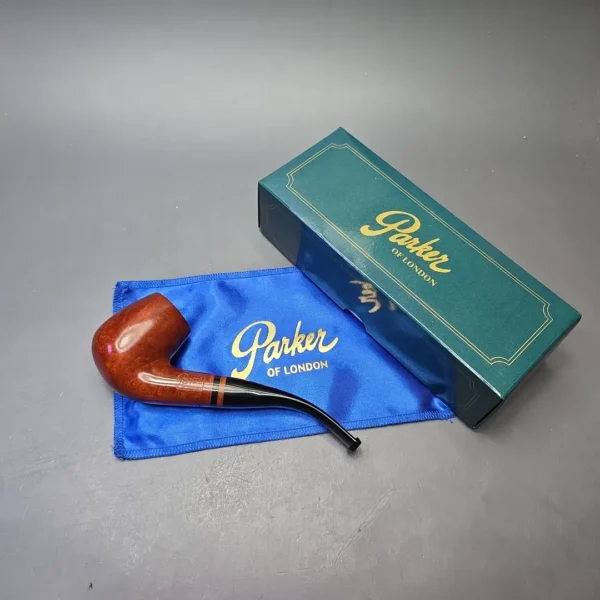 Parker (by Dunhill) Bruyere Smooth Bent Billiard with Briar Insert (Unsmoked Estate) - Image 15
