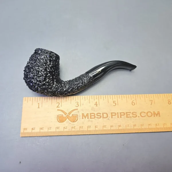 Brebbia Rocciata 9412 Rusticated Bent Billiard (Unsmoked Estate) - Image 11