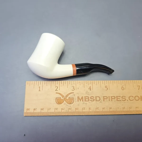 MBSD Meerschaum Deluxe Smooth Nosewarmer Stack with Briar-Mortise (New) - Image 11
