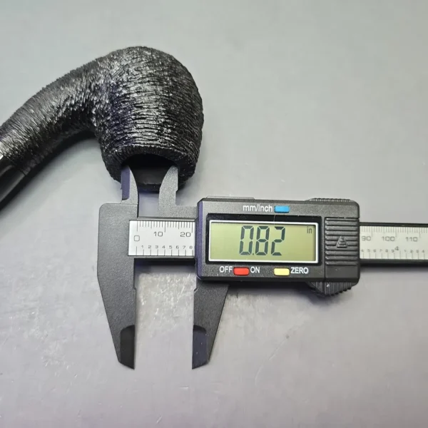 Brebbia Lido Root Briar 60 Rusticated Bent Billiard (Unsmoked Estate) - Image 12