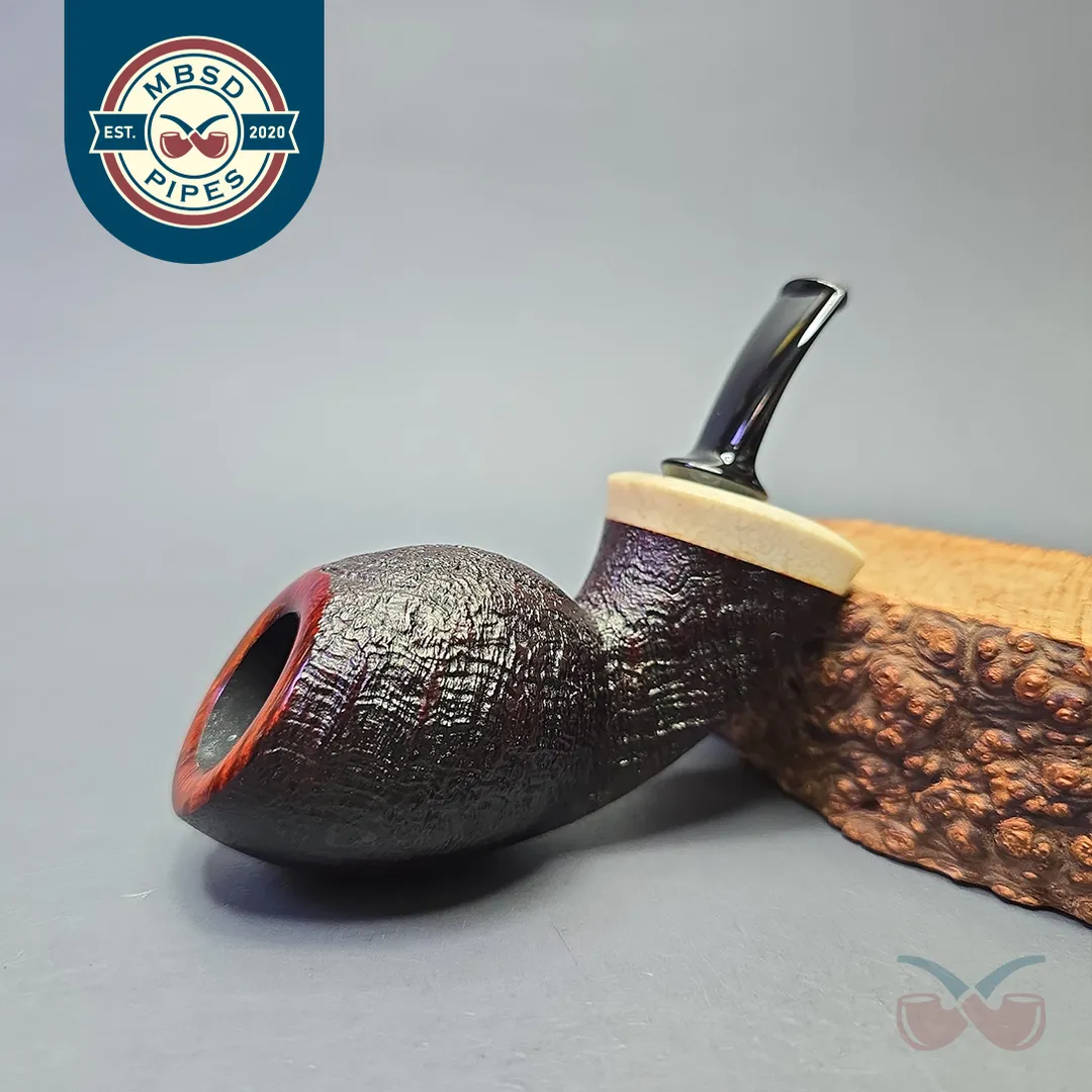 J. Mouton Partially Sandblasted Fish with Fossilized Whale Spine (New)