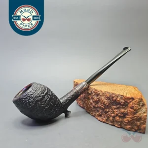 J. Mouton Sandblasted Cutty with Hand-Spun Silver (New)