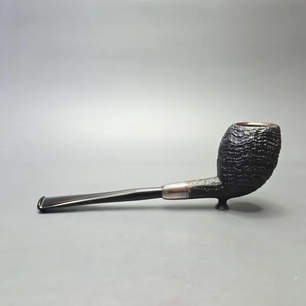 J. Mouton Sandblasted Cutty with Hand-Spun Silver (New) - Image 4