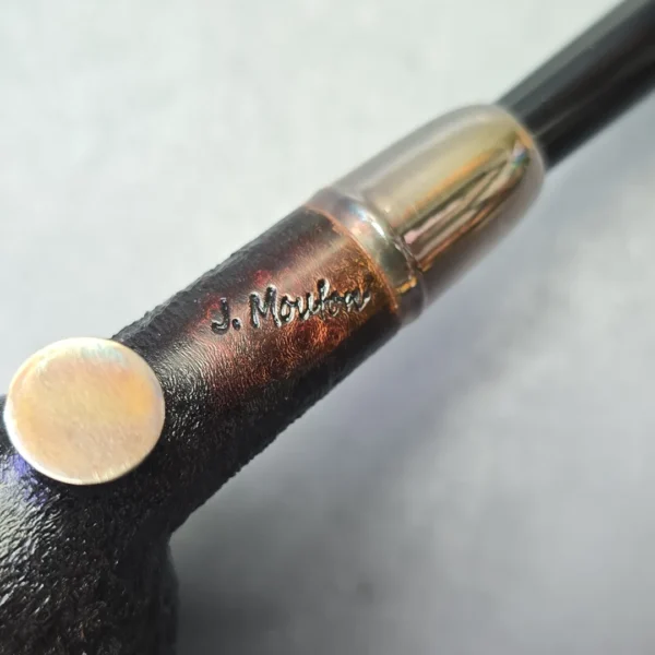 J. Mouton Sandblasted Cutty with Hand-Spun Silver (New) - Image 10