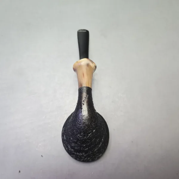 J. Mouton Partially Sandblasted Lily with Horn and Hidden Fossilized Walrus Tusk (New) - Image 9