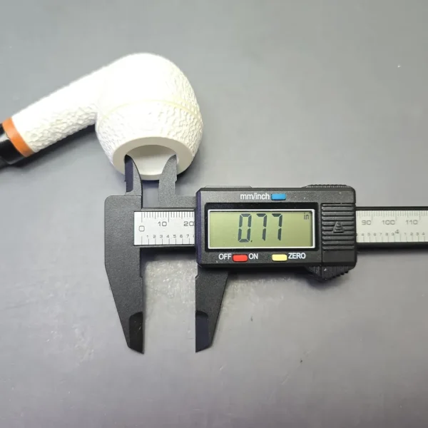 MBSD Meerschaum Deluxe Rusticated Rhodesian with Briar-Mortise (New) - Image 12