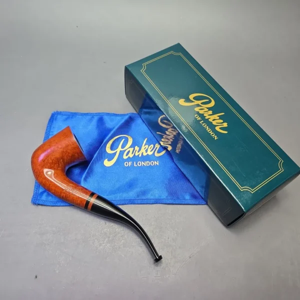Parker (by Dunhill) Bruyere Smooth Bent Dublin with Briar Insert (Unsmoked Estate) - Image 15