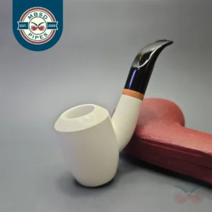 MBSD Meerschaum Deluxe Compact Smooth Oom Paul with Briar-Mortise (New)