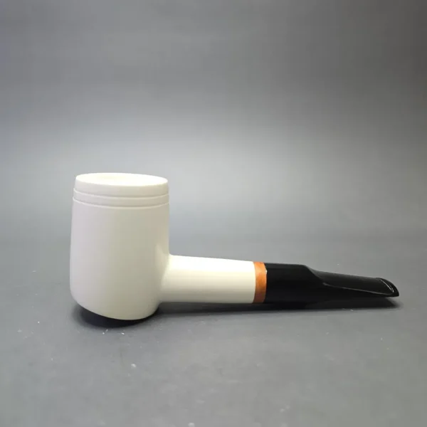 MBSD Meerschaum Deluxe Smooth Poker with Briar-Mortise (New) - Image 3