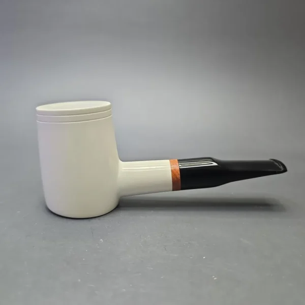 MBSD Meerschaum Deluxe Smooth Poker with Briar-Mortise (New) - Image 3