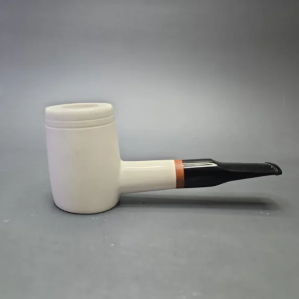 MBSD Meerschaum Deluxe Smooth Poker with Briar-Mortise (New) - Image 3