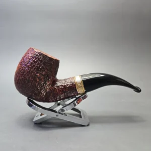 Savinelli Tevere 616 KS Rusticated Bent Billiard (6mm) (Unsmoked Estate) - alternate view