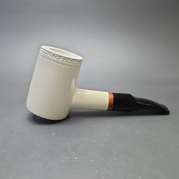 MBSD Meerschaum Deluxe Smooth Poker with Briar-Mortise (New) - Image 3
