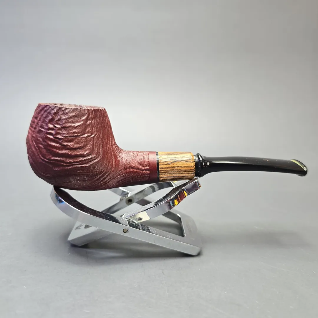 MBSD Briars by Piero Vitale Vintage Sandblasted Author with Olivewood (New) - Image 2