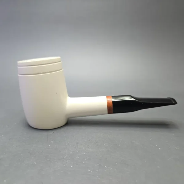 MBSD Meerschaum Deluxe Smooth Poker with Briar-Mortise (New) - Image 3