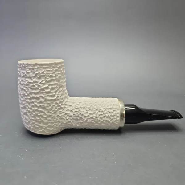 MBSD Meerschaum Silver Reverse Calabash Rusticated (New) - Image 3