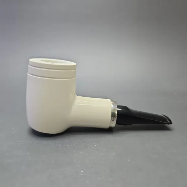 MBSD Meerschaum Silver Smooth Reverse Calabash Poker (New) - Image 3