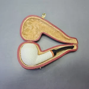 MBSD Meerschaum Deluxe Rusticated Rhodesian with Briar-Mortise (New) - alternate view