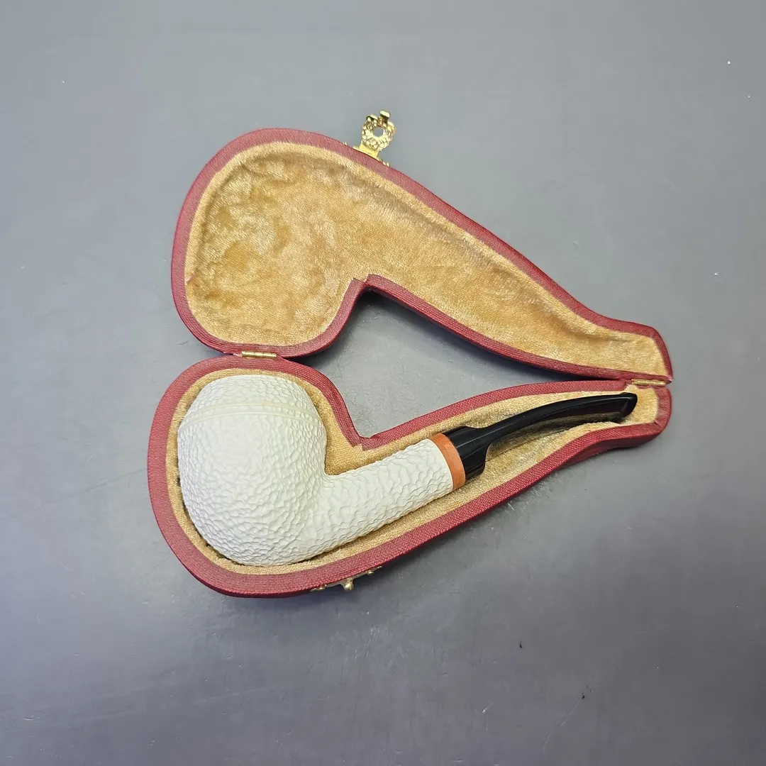 MBSD Meerschaum Deluxe Rusticated Rhodesian with Briar-Mortise (New) - Image 2