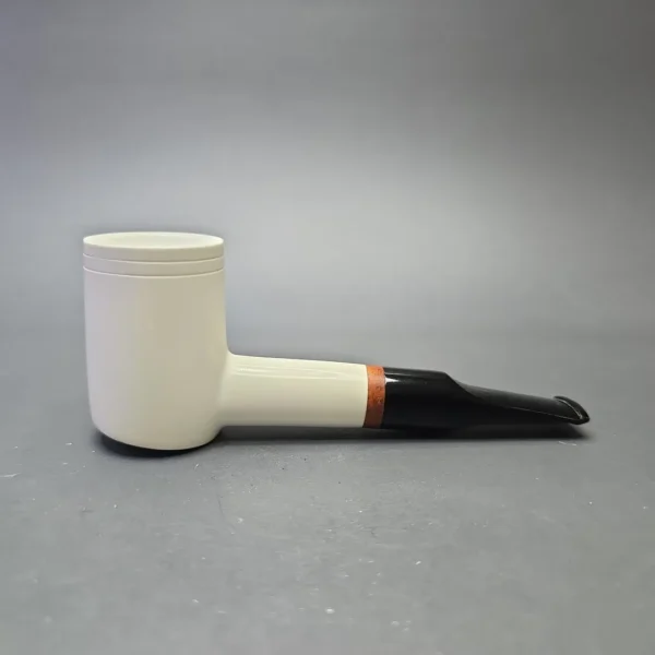 MBSD Meerschaum Deluxe Smooth Poker with Briar-Mortise (New) - Image 3