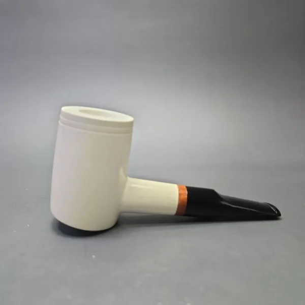 MBSD Meerschaum Deluxe Smooth Poker with Briar-Mortise (New) - Image 3