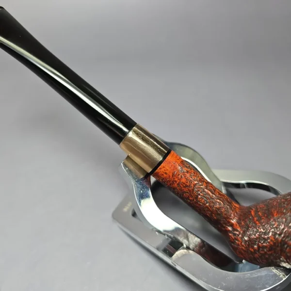Herriot Pipes Partially Sandblasted "Arne Jacobsen" Dublin w/ Horn Estate Briar Pipe, Unsmoked