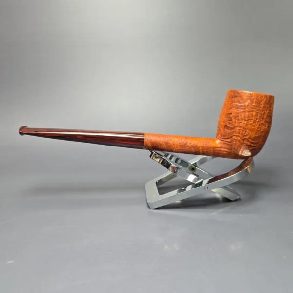 Wolff Pipes "Karamel" Sandblasted Billiard w/ Cumberland Handmade Briar Pipe, New