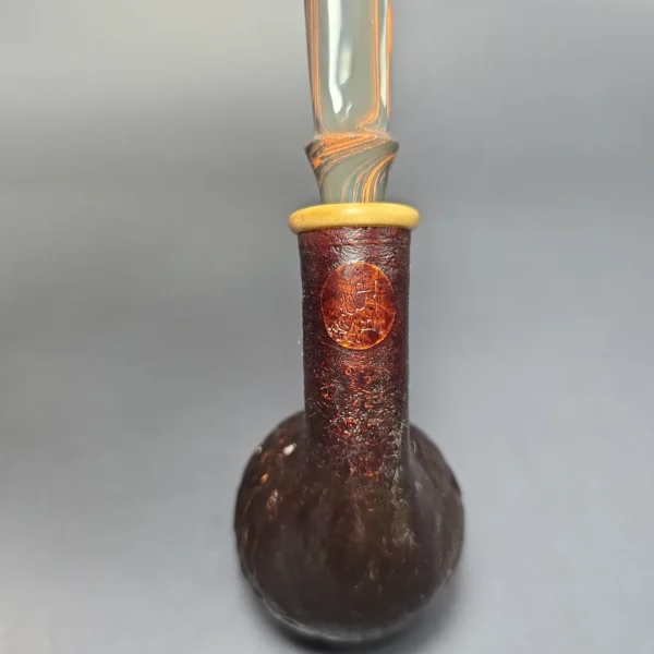 Bonsai Pipes Sandblasted Apple w/ Olivewood Handmade Briar Pipe, New
