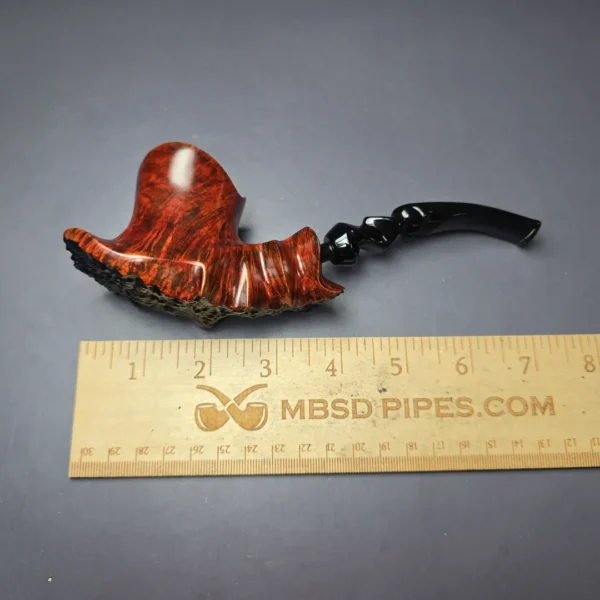 Preben Holm Hallmark H-2 XL Smooth Freehand Estate Briar Pipe, Unsmoked