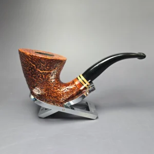 Molina Sandblasted Calabash w/ Olivewood Estate Briar Pipe, Unsmoked, 9mm