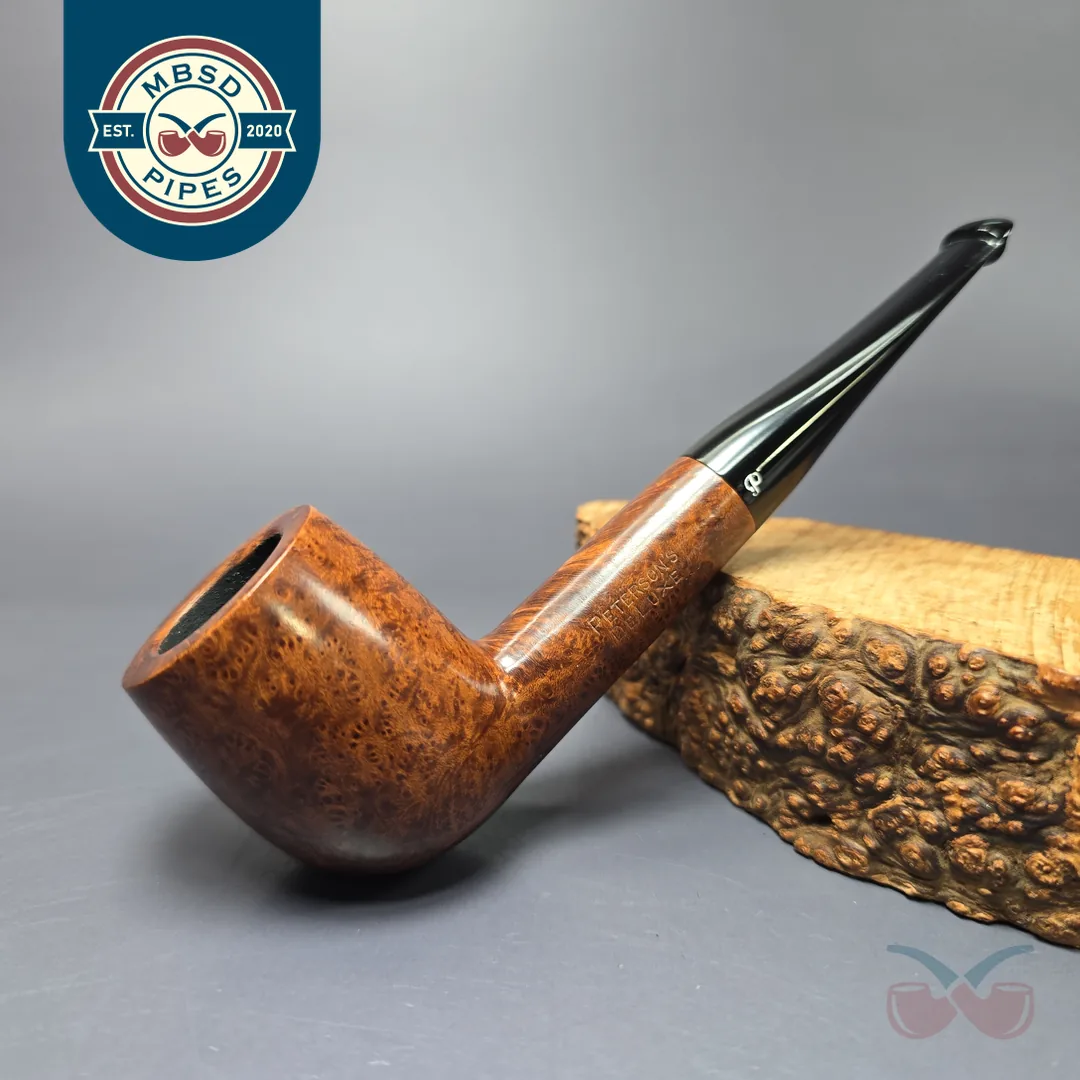 Peterson De Luxe X105 Smooth Billiard Estate Briar Pipe, Irish Estates