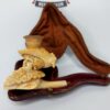 19th C. Antique Meerschaum Cheroot Cigarette Holder Pipe Victorian Woman No Stem - Image 4