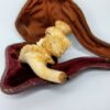 19th C. Antique Meerschaum Cheroot Cigarette Holder Pipe Victorian Woman No Stem - Image 5