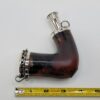 19th C British Antique Meerschaum Pipe, Sitter, Mounted Silver, WA Hallmarks [SOLD OUT] - Image 12