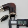 19th C British Antique Meerschaum Pipe, Sitter, Mounted Silver, WA Hallmarks [SOLD OUT] - Image 13
