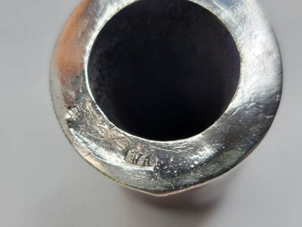 19th C British Antique Meerschaum Pipe, Sitter, Mounted Silver, WA Hallmarks [SOLD OUT] - Image 9