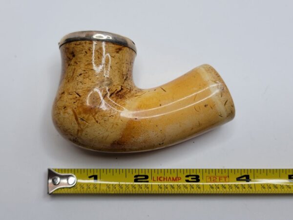 Antique 19th Century Block Meerschaum Kalmasch Tobacco Pipe, Victorian Era [SOLD OUT] - Image 11