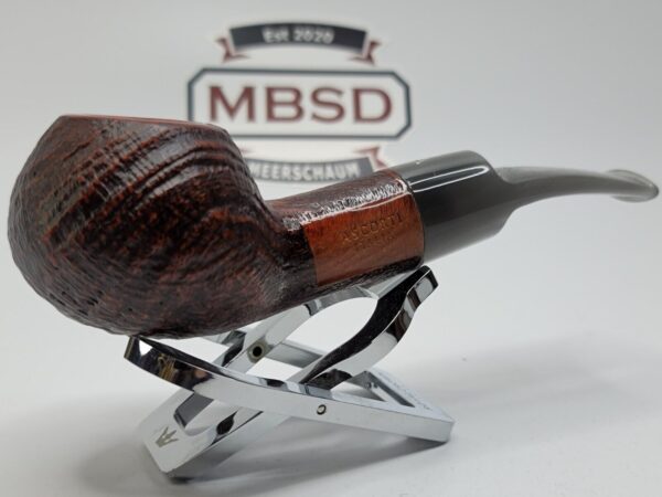 Ascorti Italia Nove Sand Rusticated Author Briar Tobacco Pipe, Italy, New [SOLD OUT] - Image 4
