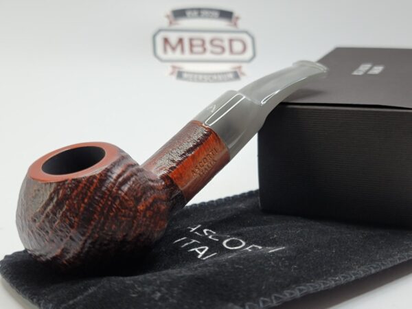 Ascorti Italia Nove Sand Rusticated Author Briar Tobacco Pipe, Italy, New [SOLD OUT]